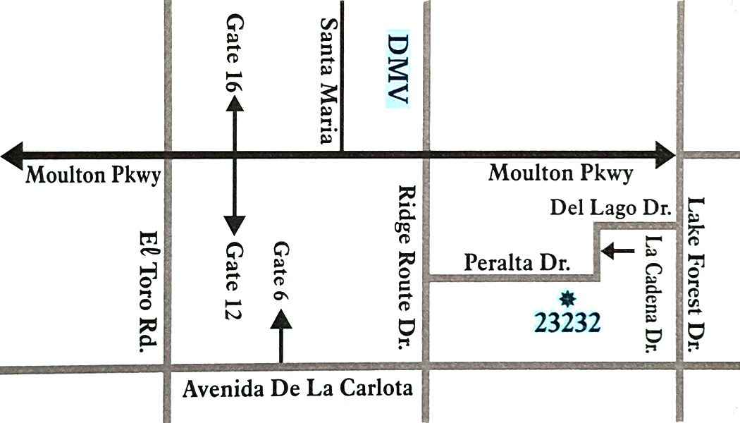 Map of clinic location